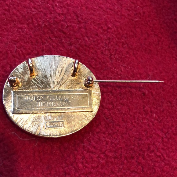 Vintage Avon 1982 Birds of Nature Pheasant brooch/pin/ pendant - Picture 4 of 7